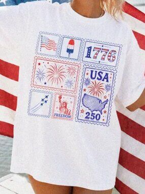 USA 250 Years Shirt, 4th Of July Tshirt, Retro America Tee Gift